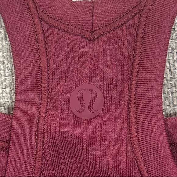 Lululemon Ebb To Street Tank Top In Deep Luxe Size 8 - Picture 3 of 4